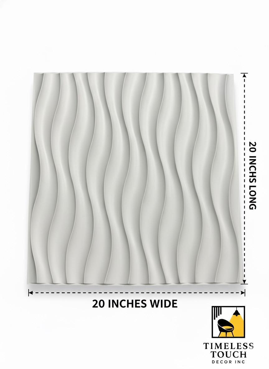 3D White Maple Leaf Sculpted Wall Panel (Nature / Botanical)