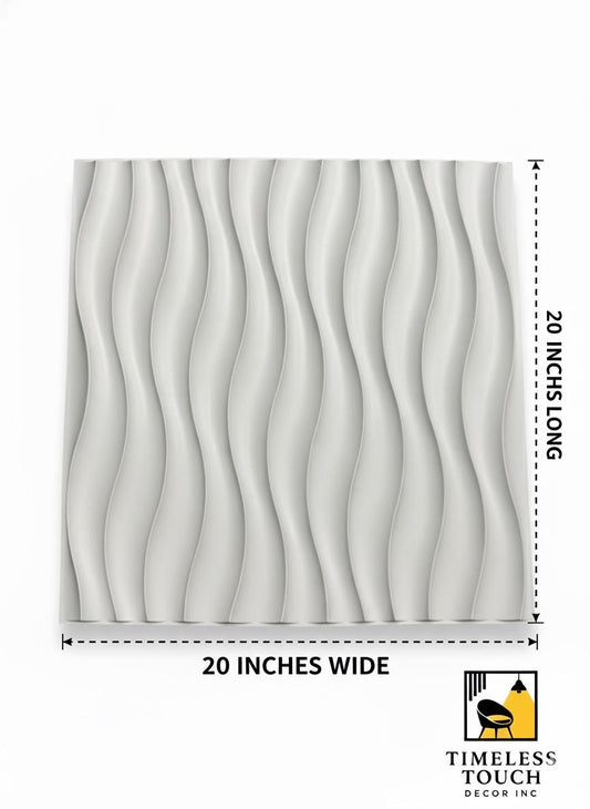 3D White Maple Leaf Sculpted Wall Panel (Nature / Botanical)