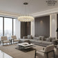 Luxury Two-Tier LED Crystal Flower Chandelier (Modern Glam Statement)