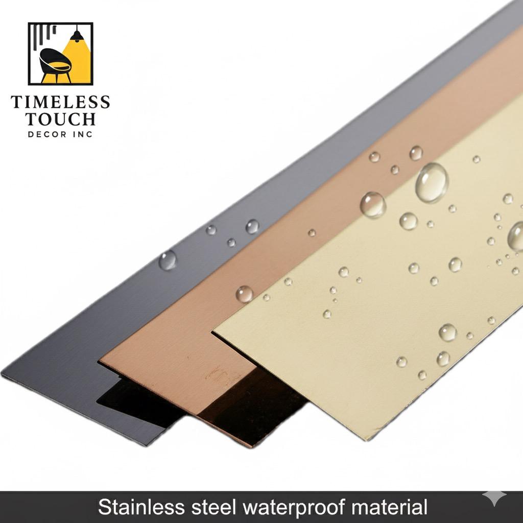 Waterproof Stainless Steel Look Sheet Material - Multi-Color (DIY Accent)