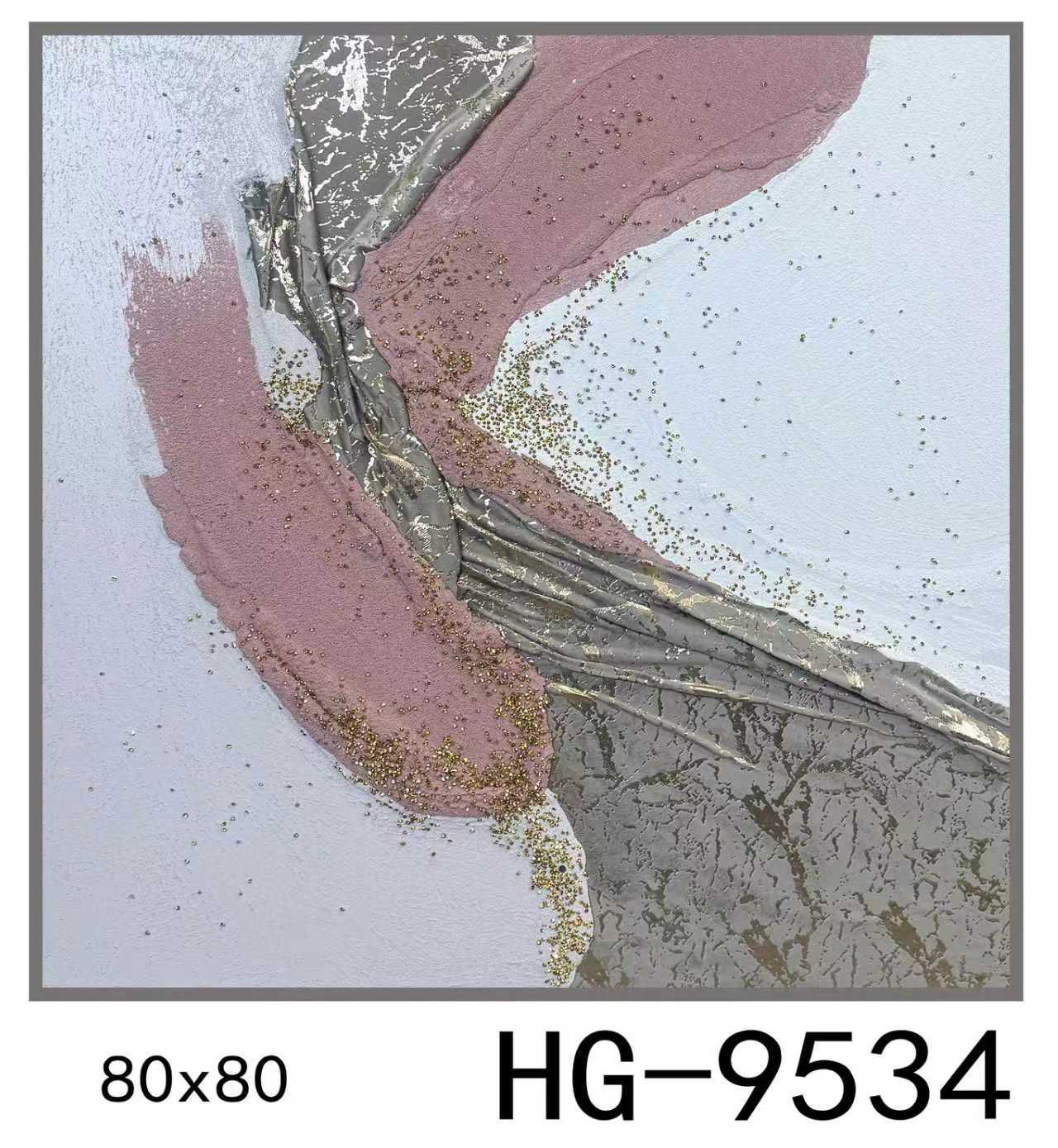 Cute Purple Pom-Pom Deer and Flower Framed Wall Art (HG-6683)