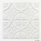 White 3D Floral Decorative Ceiling Panel – 2 × 2 Feet
