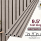 3D Fluted Wall Panel - Rich Espresso Faux Wood Grain (Vertical Slats)