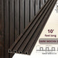 Modern White Fluted Wall Panel with Silver Marble Veining (Vertical Slats)