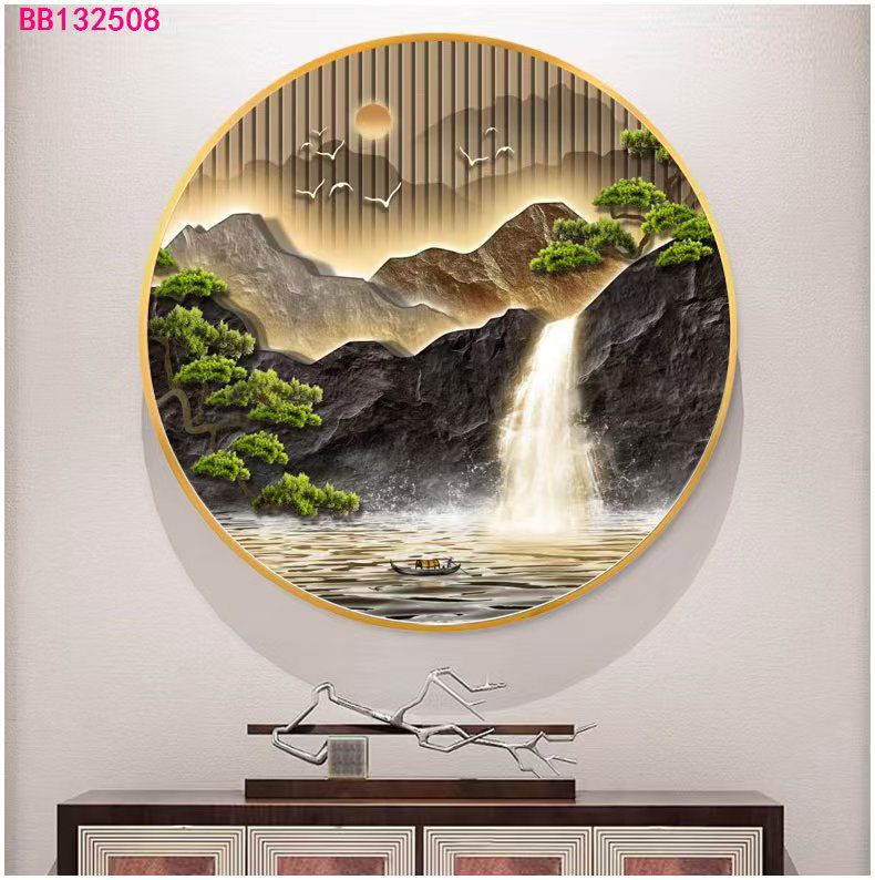 3D Gold and Silver Metallic Mesh Floral Wall Art