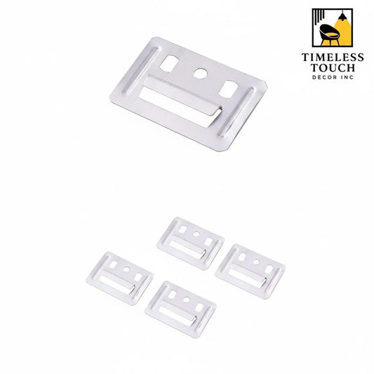 WPC Panel Hidden Installation Metal Clips (25 Clips/Bag) - 50mm x 36mm