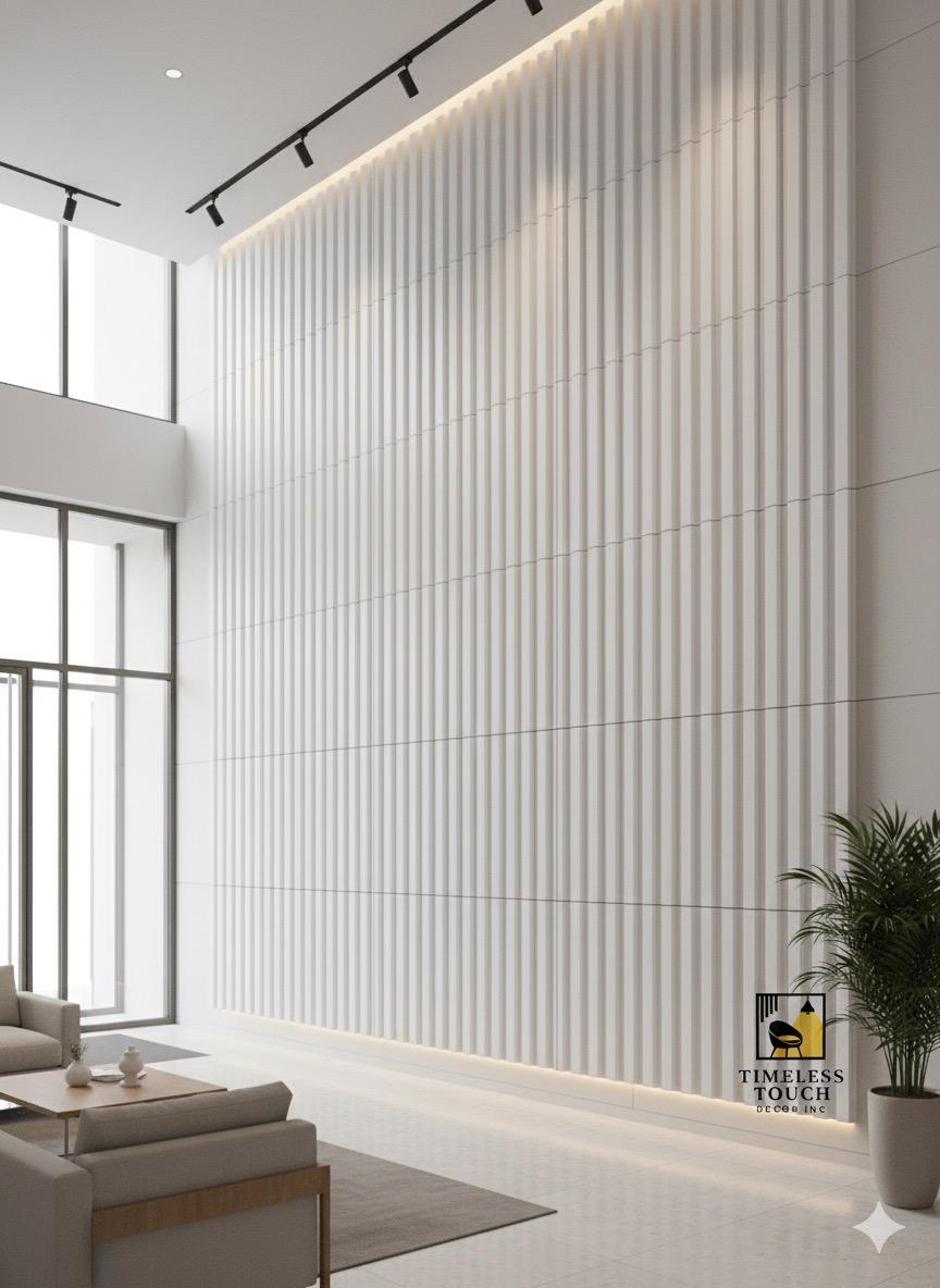 3D Faux Split-Face Stacked Stone Panel - Modern Dark Gray