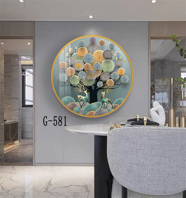 Oversized 65-Inch Gold Butterfly & Disc Metal Wall Art