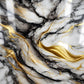 Gold Wave & Black Veined UV Marble Sheet (9ft x 4ft)