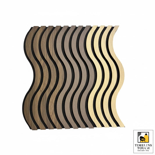 Modern Light Oak Fluted Wall Panel (Acoustic Slat Design)