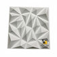 3D White Vertical Hourglass Sculpted Wall Panel (Flowing Organic Design)