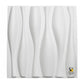 3D Modern White Wave / Dune Sculpted Wall Panel