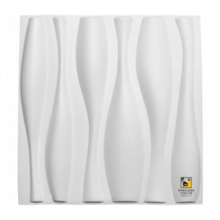 3D Modern White Wave / Dune Sculpted Wall Panel