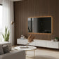 3D Fluted Wall Panel - Rustic Walnut Faux Wood Grain (Vertical Slats)