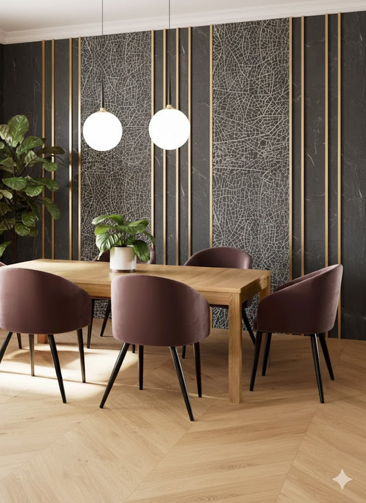 Elegant White Ogee Fluted Architectural Trim / Wainscoting Cap